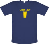Unbranded Lager lout male t-shirt.