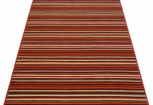 Unbranded Maestro Fine Stripe Rug 160x230cm - Red