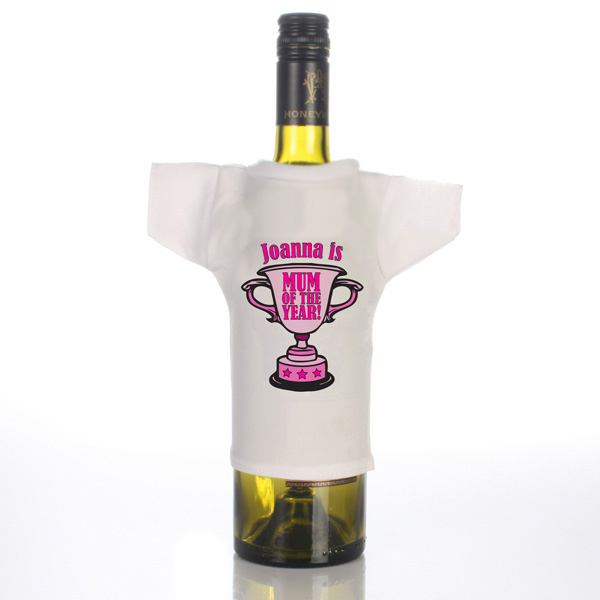 Unbranded Mum of the Year Award Wine Bottle T-shirt