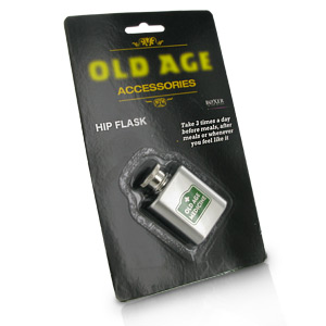 Unbranded Old Age Medicine Hip Flask