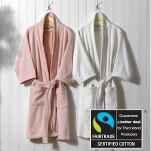 Unbranded Organic and Fairtrade Cotton Velour Robe