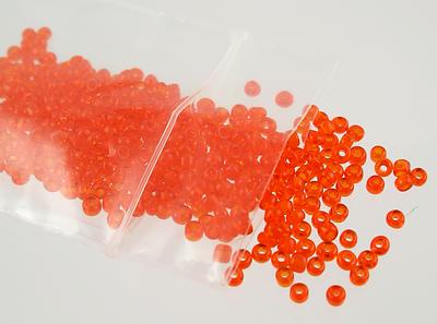 Pack of Orange Sead Beads ideal for miniature project work such as making miniature jewellery,