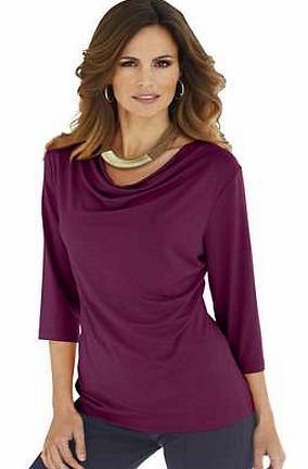 Unbranded Stretch Draped Neck Top
