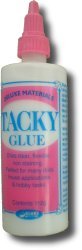 112g Bottle of Tacky Glue by Deluxe Materials. This glue dries clear, is flexible