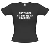 Unbranded This t-shirt has been tested on Animals female