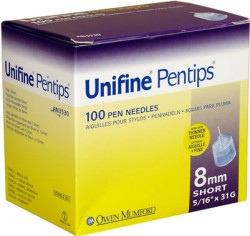 Unifine Short 8mm Pentips 100 pack