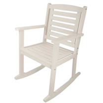 Unbranded White Rocking Carver Chair