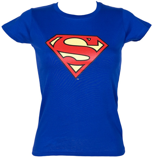 Urban Species Ladies Classic Superman Logo T-Shirt from Urban