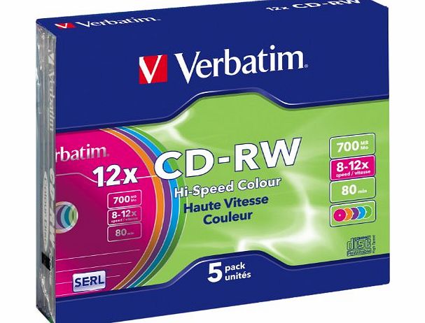 Verbatim CD-RW Colour 12x: 43167 (43167)