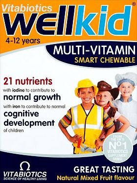 Vitabiotics, 2041[^]10077559 WellKid Smart Chewable Multivitamins