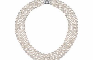 Vogue 0.8cm London triple pearl necklace