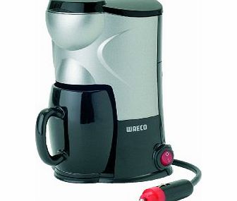 Waeco 9103533009 MC-01 Single Cup Coffee Maker, 12 V, Silver/ Black