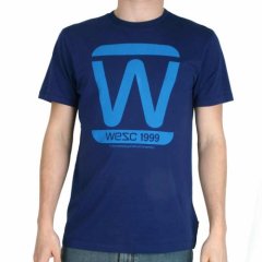 Wesc Mens Wesc Wurger T-shirt Blue Depths