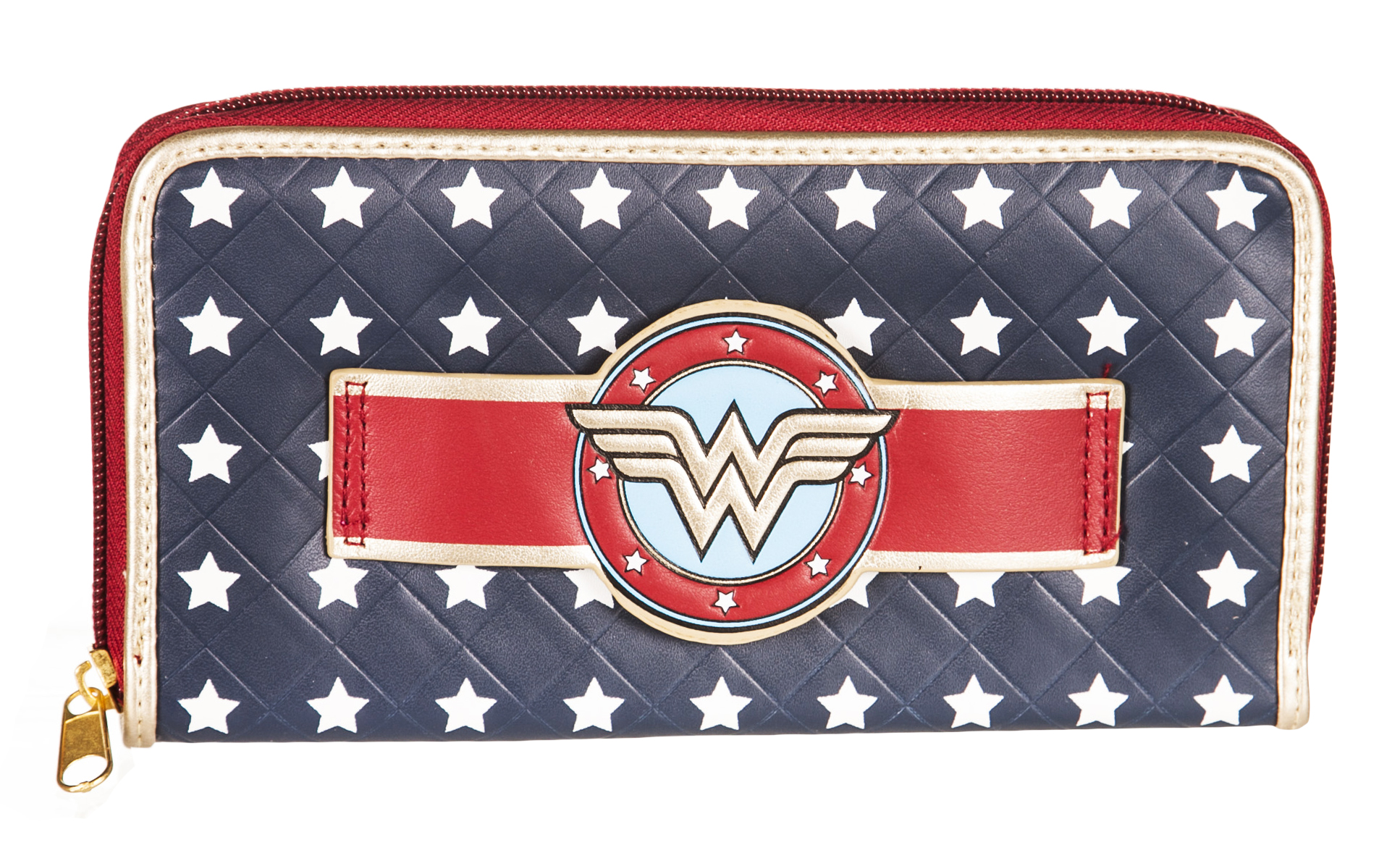 Wonder Woman Star Print And Logo Wallet