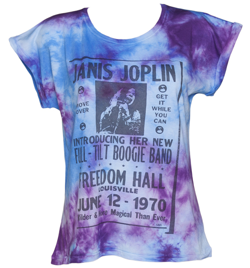 Worn By Ladies Tie Dye Janis Joplin Poster Boyfriend