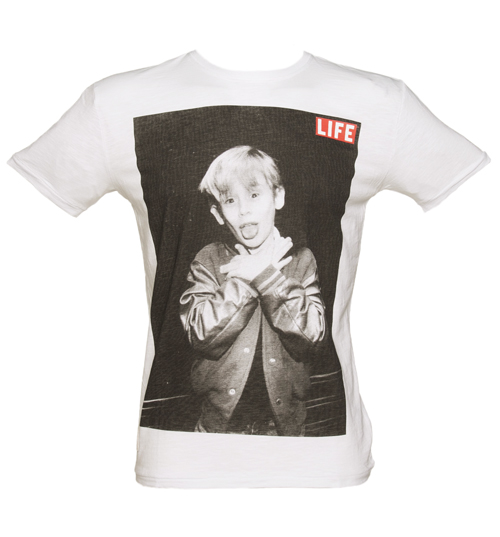 Worn By Mens White Kevin Home Alone T-Shirt from