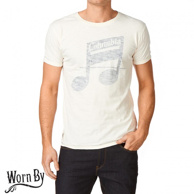 Worn by Mens Worn By Columbia Musical Note T-Shirt - Ecru