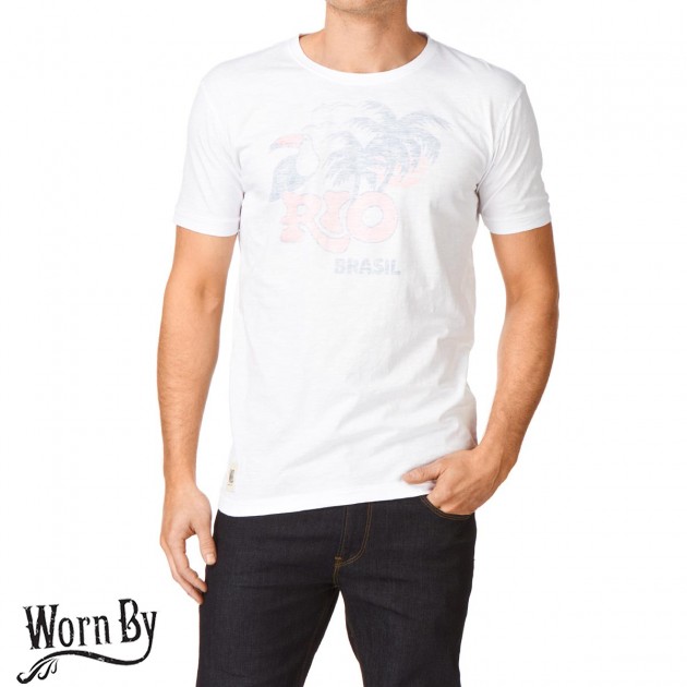 Worn by Mens Worn By Rio T-Shirt - White