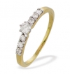Ampalian Jewellery 9 carat Gold & Diamond Engagement Ring