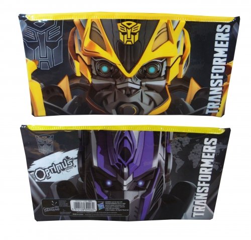 Character Transformers New Large Flat Pencil Case Stationery