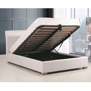 (ND) Artisan , 3FT Single, Ottoman Bedstead - White