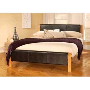 , Mira, 3FT Single Leather Bedstead
