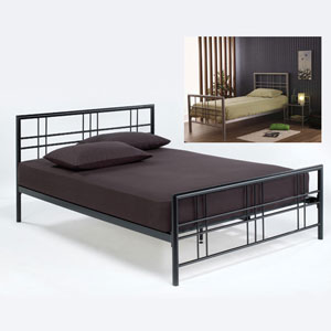 (ND) LPD , Metro, 3FT Single Metal Bedstead