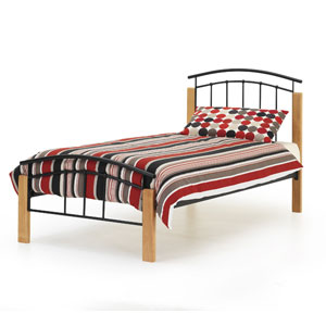 (ND) Serene , Tetras, 3FT Single Metal Bedstead -