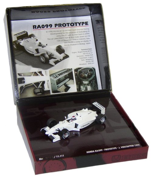1-43 Scale 1:43 Minichamps Honda RA099 Prototype 1999 - Ltd Ed 11-111 - Jos Verstappen