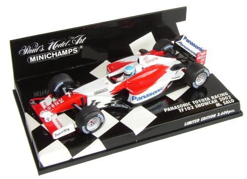 1-43 Scale 1:43 Minichamps Toyota Panasonic Launch Car 2002 - Ltd Ed 3-600 pcs - M.Salo