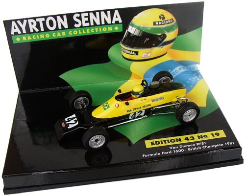 1:43 Minichamps Van Diemen RF81 Ford British Formula Ford Champ 1981 - A. Senna Limited Edition