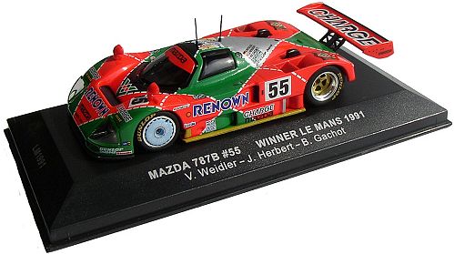 1-43 Scale 1:43 Scale Mazda 787B #55 Winner Le Mans 1991