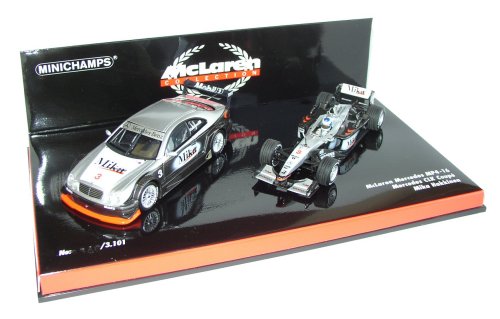 1:43 Scale McLaren MP4/16 & Mercedes CLK Coupe DTM Box Set - Ltd. Ed 3-101 pcs. - Mika Hakkinen