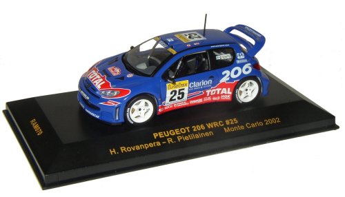 1-43 Scale 1:43 Scale Peugeot 206 WRC #25 Monte Carlo 2002 - H.Rovanpera / R.Pietilainen