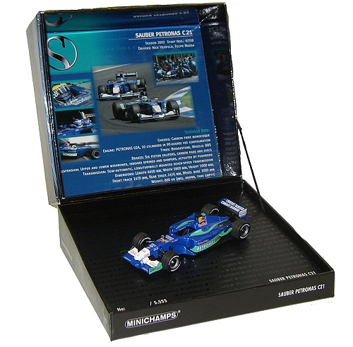 1:43 Scale Sauber Petronas C21 Testcar Gift Box With Sound Chip