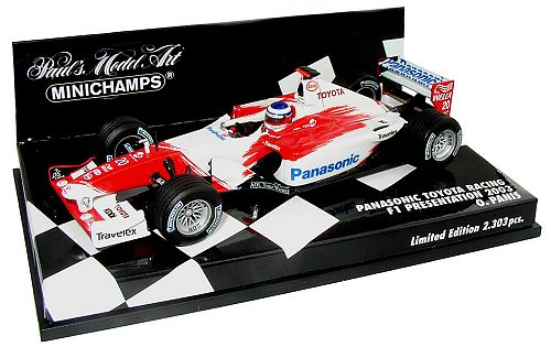 1:43 Scale Toyota Panasonic Presentation Car 2003 - Olivier Panis
