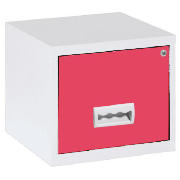Drawer White & Pink Filing Cabinet Maxi