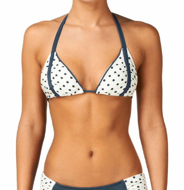 1 Sol Womens 1 Sol Sheared Triangle Bikini Top - Navy