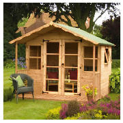 10 x 8 Summerhouse with Veranda with installation