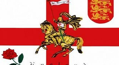 1000 Flags England Rose and Lion Charger St George 5x3 Flag