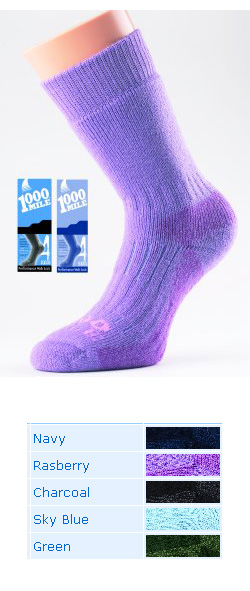 1000 Mile Sock Company 1000 MILE WOMENS 2 SEASON SOCKS - DENIM