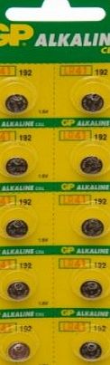 1001Cables Alkaline Batteries - LR41 - Srip of 10