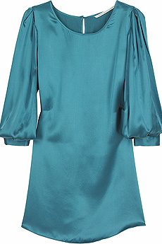 12th Street by Cynthia Vincent Tourmaline silk blouse