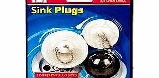 151 Bathroom amp; Kitchen Rubber Sink Plugs - 3 Pack Fits Most Plugs