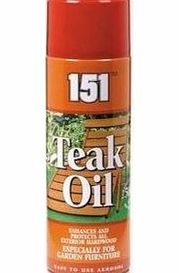 151 Teak oil Teak Oil Spray - Ideal for Garden Furniture - 500ml