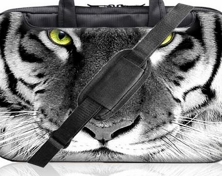 TaylorHe 15.6 inch 15 inch 16 inch Hard Wearing Nylon Laptop Carry Case Colourful Laptop Shoulder Bag with Patterns, Side Pockets Handles and Detachable Strap Vintage Oil Painting