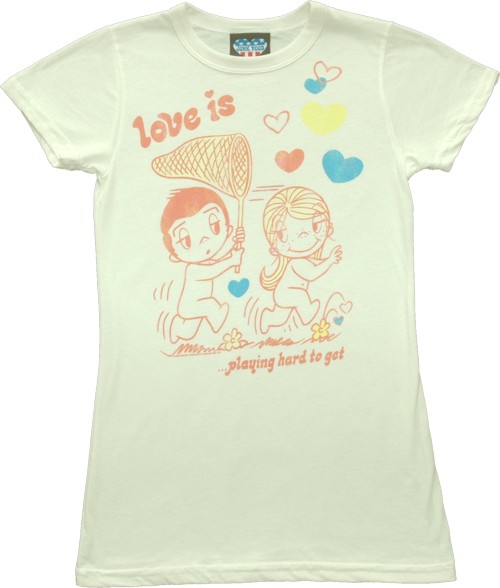 1599 Love Is Playing Hard To Get Ladies T-Shirt from Junk Food