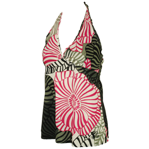 Ladies Ripcurl Wild Flower Shirt. Solid Black