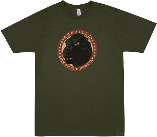 1683 King Of Monsters Men` Godzilla T-Shirt