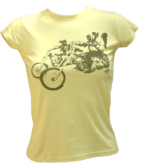 1775 Yellow Ladies Easy Rider T-Shirt from Pork Pie